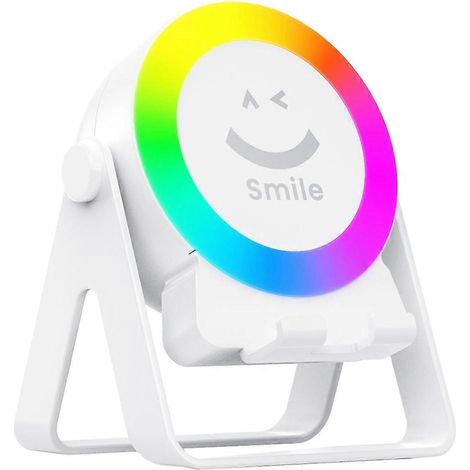 4-in-1 kabelloser Bluetooth-Lautsprecher mit Induktionsaudio, multifunktionalem Ständer und wiederaufladbarem Atemlicht. (1/5)