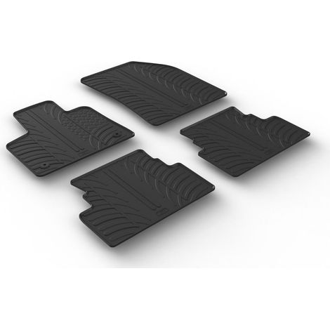 Set tappeti su misura in gomma - compatibile per Opel Grandland X (07/1706/21) - Opel Grandland (07/2110/24)