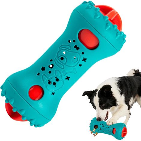 Dog Treat Dispenser Bone Shape Slow Feeder Puzzle Pet Treat