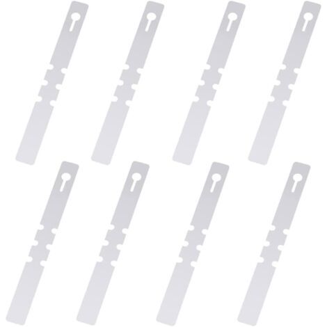 100 Pièces Étiquettes de Plantes en Plastique, Étiquettes d'arbres, s'enroulent Autour d'étiquettes Suspendues pour Plantes, Étiquettes de Jardin Étanches (Blanc, 2x20cm) (1/4)