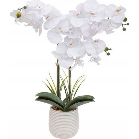 Atmosphera Riva orchidea artificiale bianca 60 cm (1/3)
