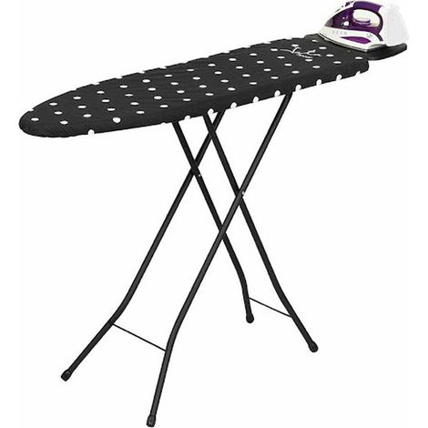 Jata HPLA8100 Table à repasser noire 110x32 cm (1/3)