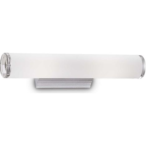 Ideal Lux Camerino - Aplique de pared con espejo pequeño para interiores, 2 luces, blanco, E14 (1/2)
