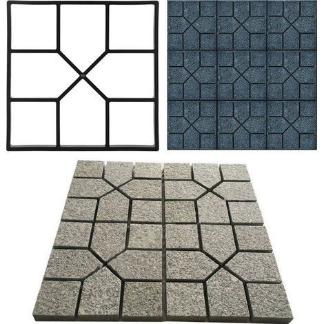Moule à pavés de Jardin, Moule à béton pour la Marche du Jardin (40 x 40 cm) (1/5)