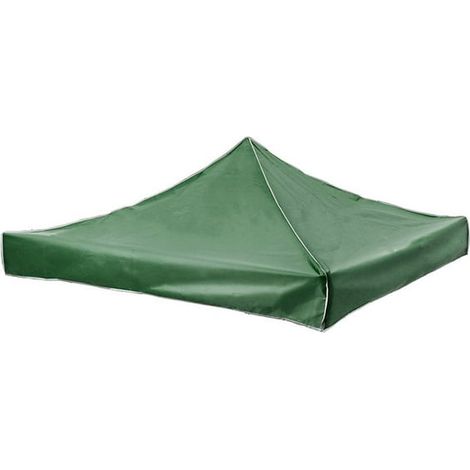 Voile de remplacement pour tonnelle imperméable, toit de protection solaire extérieur, abri de terrasse, auvent de pergola 3x3 m (1/5)