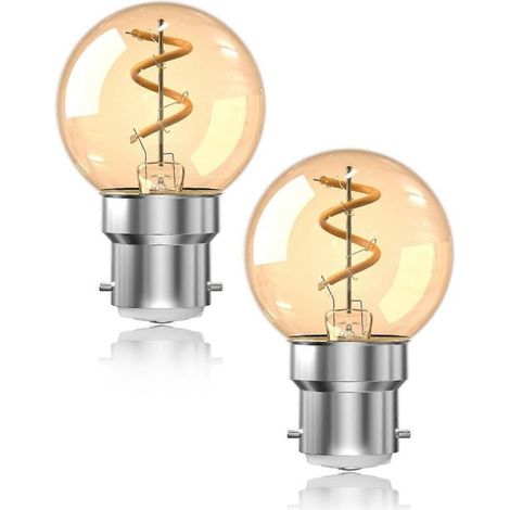 Vintage LED-Lampe mit Bajonettsockel B22, 1 W, Nachtlicht, warmweiß 2200 K, entspricht einer 15-W-Glühlampe, nicht dimmbar (1/5)