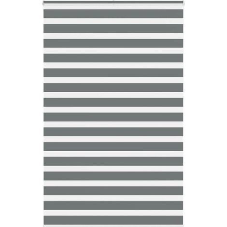Doppelrollo Dunkelgrau 145x230cm Stoffbreite 140,9 cm Polyester