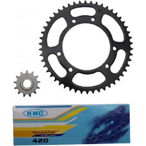 Kit chaîne P2R pour Moto MBK 50 Xlimit Après 2004 13 x 50 Pas 420