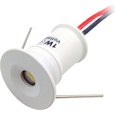 1 Spot encastré 12V,LED 1W,80-89 lumens,angle 30-120°,meuble,cave à vin (1/5)