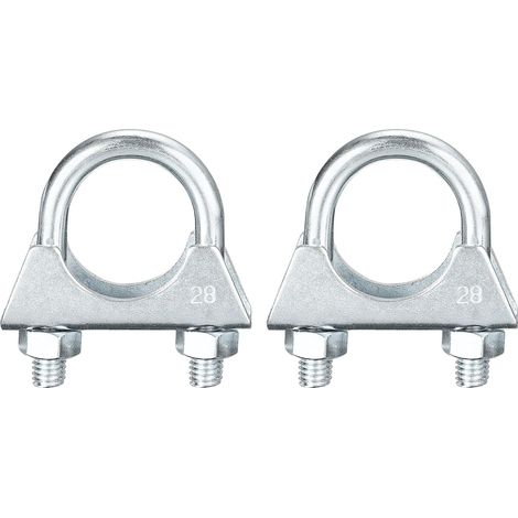 2pcs pour 28mm(1-1/8") Diamètre Échappement Queue Tuyau (1/5)