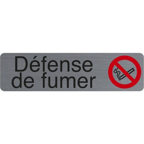 Plaque de signalisation Défense de fumer
