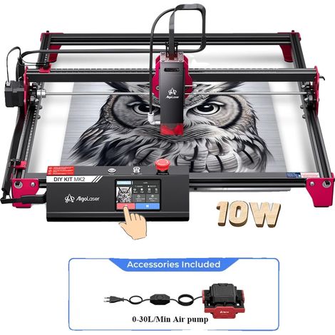 Découpeuse Laser CNC, Haute Vitesse, Écran Tactile, C, 10W (1/2)