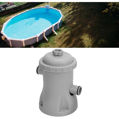Pompe Filtre Cartouche pour Piscine Hors-sol Electrique 330 Gal/H Systeme Kit Complet avec Adaptateurs et Tuyaux (1/5)