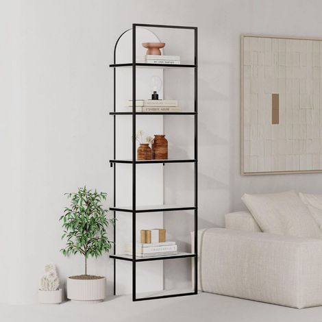 Regal Archy Bücherregal mit 5 Fächern in Weiß
