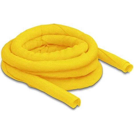 20873 TUYAU EN TISSU À FERMETURE AUTOMATIQUE RÉSISTANT À LA CHALEUR JAUNE 5 M X 16 MM