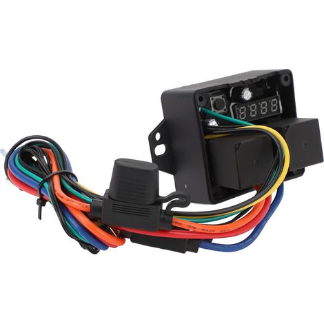 Kit de régulation de ventilateur 12V, variateur de température réglable pour ventilateur électrique, interrupteur de commande (1/5)