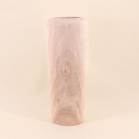 Vase en bois brut, H48cm