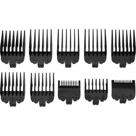 10 Sabots de Guidage pour Tondeuse Wahl 3 mm – Tondeuse Dégradé 25 mm, Sabots de Coupe, Kit de Guide de Coupe Professionnel (1/5)