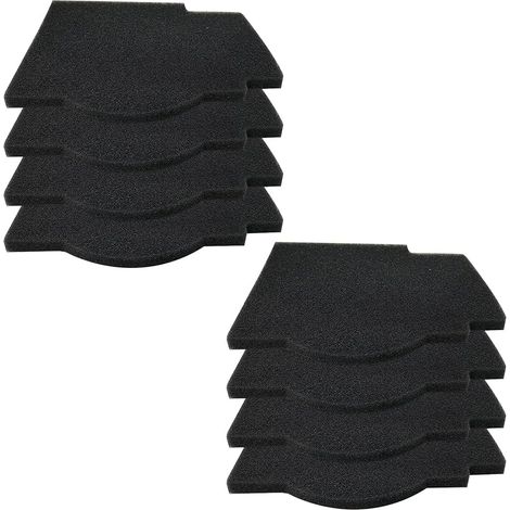 Lot de 8 filtres à charbon actif - Compatible avec les appareils d'extraction Lunos Silvento 2/FSI-R - Remplace les modèles 039 721 - Accessoires pour appareil de ventilation et ventilateur de (1/5)