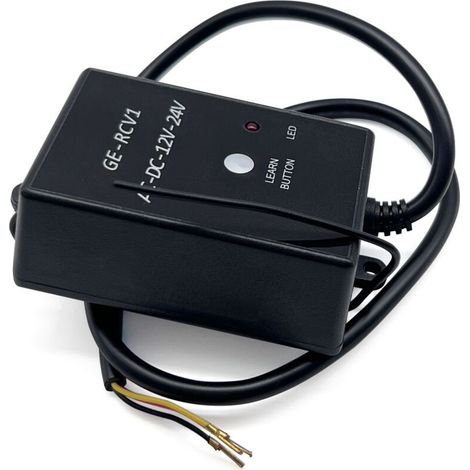 Récepteur Universel 4 Fils pour Porte de Garage Compatible GE-RCV1, 433MHz Apprentissage Code Roulant Remplacement pour Ouvre-Porte AD DC12V/24V (1/2)