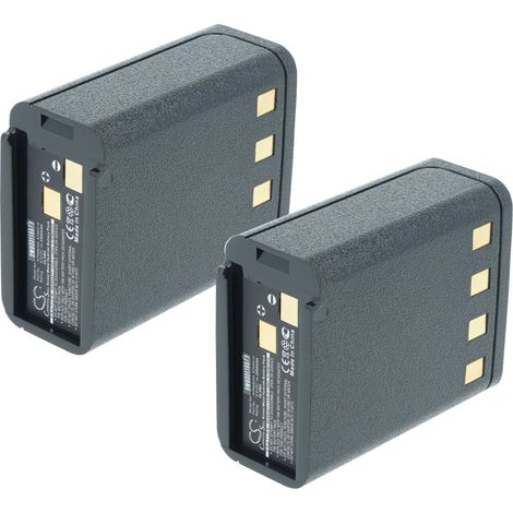 vhbw 2x Batterie remplacement pour Bullard BNH-5447TIC, BU32H1-A pour radio talkie-walkie (2500mAh, 9,6V, NiMH) (1/4)