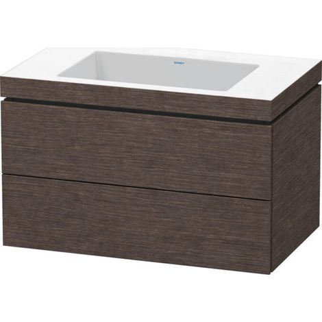 Duravit L-Cube Meuble vasque c-bonded avec socle mural, 80x48 cm, (1/5)