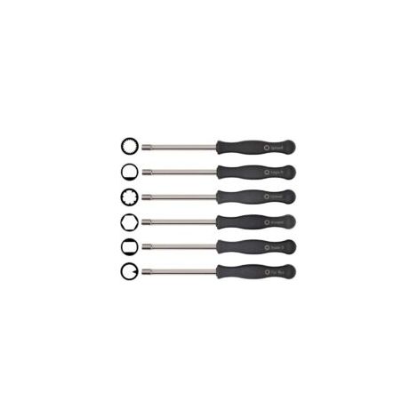 Juego de destornilladores para carburador, herramienta de ajuste de 6 piezas compatible con motosierras Husqvarna 125, 135, 136, 137, 141, 141, 235, 235e, 236, 236e, 240, 240e, 435, 435e y 440e de McC (1/4)