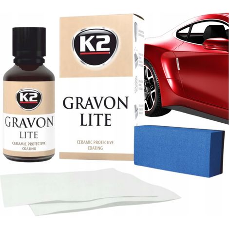 Recubrimiento Cerámico para Pintura K2 Gravon Lite Protección y Brillo 2 Capas 30 ml
