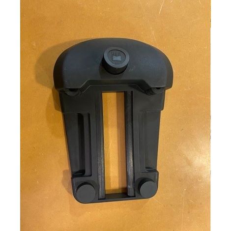 Locinox – Butée de portail noire KSM – Sabot simple pour fixation sur portail – Adapté pour motorisation – Pour bois dur et teck
