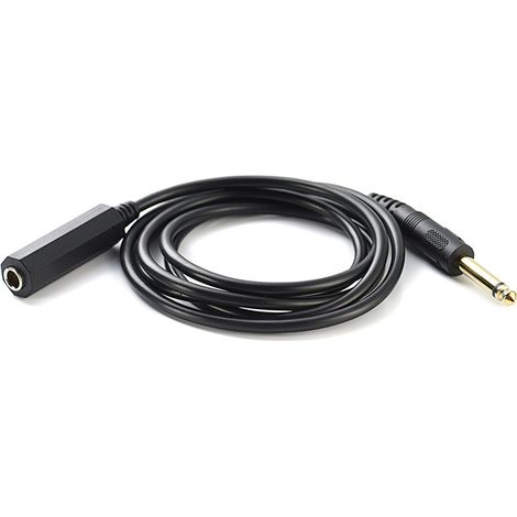 Audio extension cable for electronic keyboard microphone mono male to female 6.5 mm guitar extension cable dual conductor male to female 6.35 mm. (1/5)
