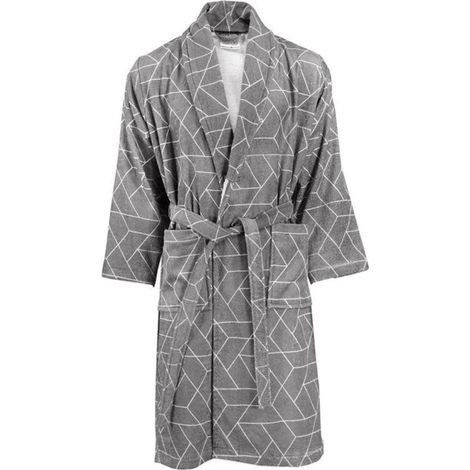 Peignoir de Bain en Coton "Florence" Gris S