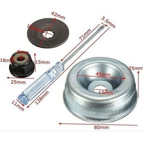 Kit d'entretien tête débroussailleuse – Acier au carbone résistant à la chaleur – Compatible Stihl et Echo – Installation facile (1/4)