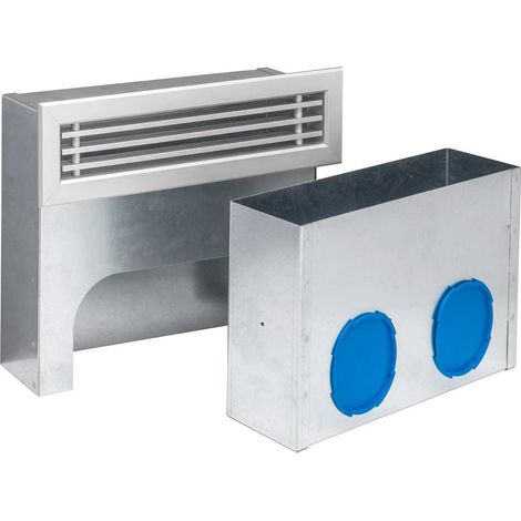 Kermi x-well Wand-Luftauslass mit Metallgitter, f. Luftkanal 75/92 - Y2202000004K