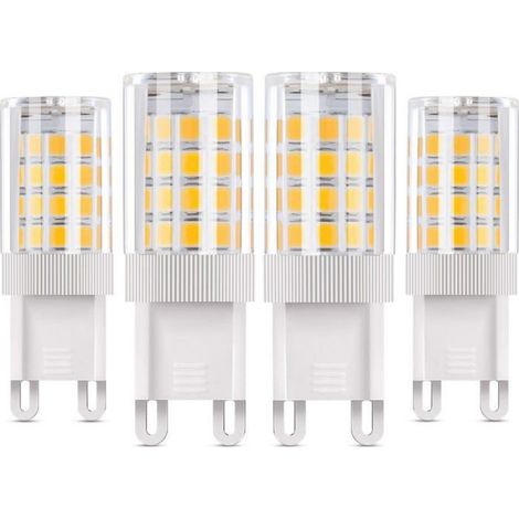 Ampoule G9 - LED 5 W - Équivalent Halogène 50 W - Blanc Chaud 3000 K - 360 Lm - AC 85-220 V - Non Dimmable - Lot de 4 (1/5)
