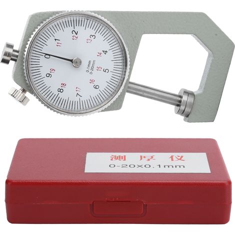 Jauge d'épaisseur 0-20mm, mesure précise de l'épaisseur pour bijoux, montres et papier (1/5)