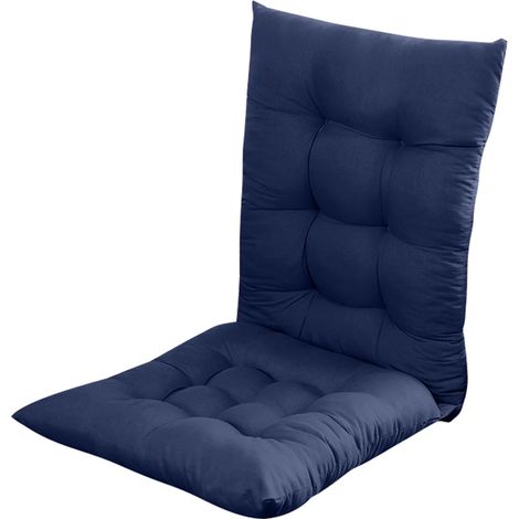 Soldes d'été 2025  Promotion WJSXC Maison & Jardin : Coussins pour fauteuil à bascule intérieur/extérieur (bleu marine) (1/5)