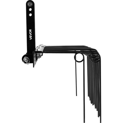 Râteau paysager de 150 cm pour tracteurs,déchaumeur à attelage 3 points,26 dents en acier,accessoire robuste pour feuilles et aiguilles de pin (1/5)