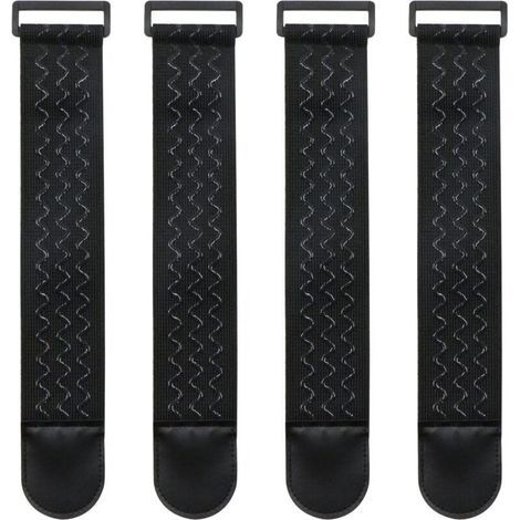 Sangle Elastique avec Silicone Antidérapant - Attache Cable Fermoir Réutilisable Polyvalents Organisateur Rangement pour des R (1/4)
