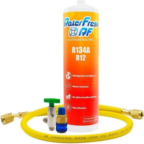 Gaz réfrigérant RF pour climatisation automobile, substitut au gaz R12 et R134A plus clé, tuyau et connecteur rapide
