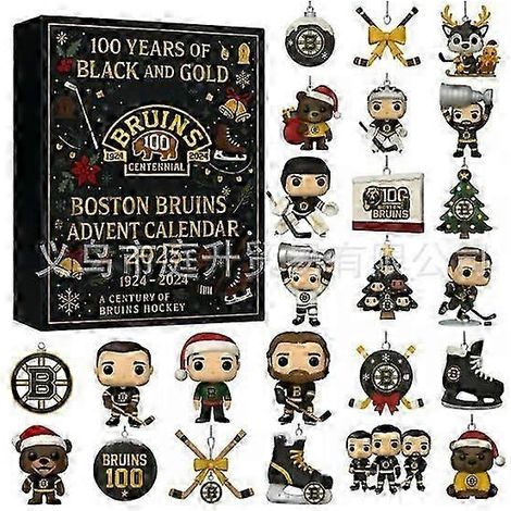 Noir - Calendrier de l'Avent du 100e anniversaire des Bruins de Boston..