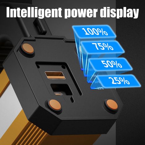 Lampe torche LED multifonctionnelle rechargeable de 1000 lm, idéale pour le camping, les situations d'urgence (ouragan), la maison et la randonnée en extérieur. (1/5)