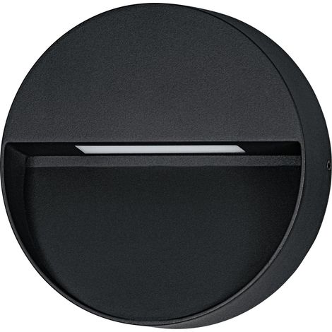 Applique murale extérieure LED, lampe de façade ronde (1/5)