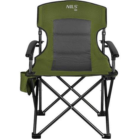 Grüner Campingstuhl, faltbar, leichtes Design