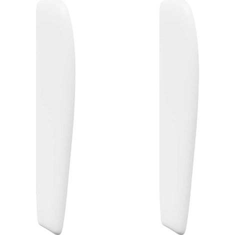 Maison Exclusive - Kopfteil Ohr Weiß 80 x 23 x 6 cm PVC