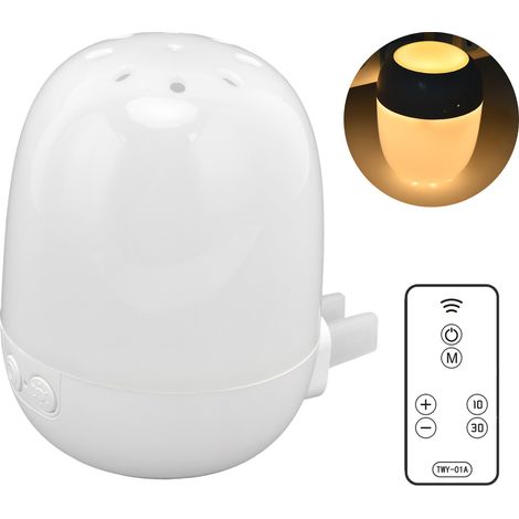 Lumière de nuit LED réglable avec télécommande, lampe de chevet pour chambre de bébé, prise CN 220V, lumière chaude (1/5)