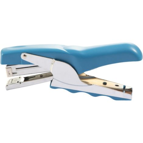Agrafeuse robuste pour usage de bureau, bleue (1/5)