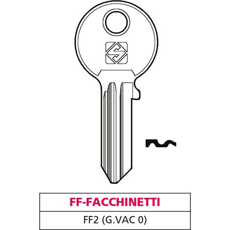 Silca CHIAVE OTTONE FF2 (G. VAC 0) FF-FACCHINETTI 20.00 pz