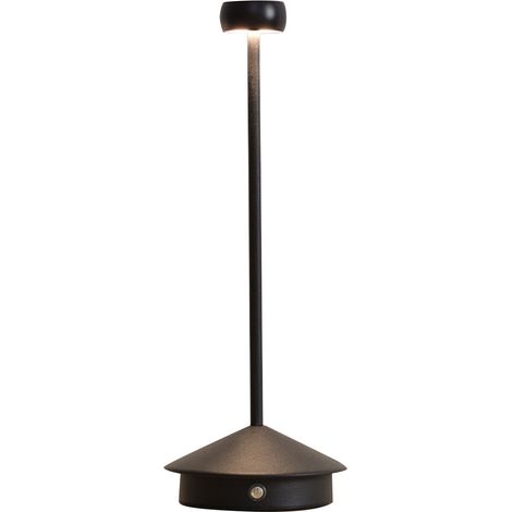 Lampe de chevet LED champignon avec veilleuse, interrupteur tactile, intensité variable en continu, trois couleurs, batterie 1800 mAh (1/3)