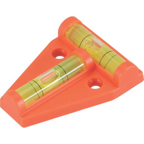 Mini-Wasserwaage mit Horizontal- und Vertikallibelle 60 x 45 mm