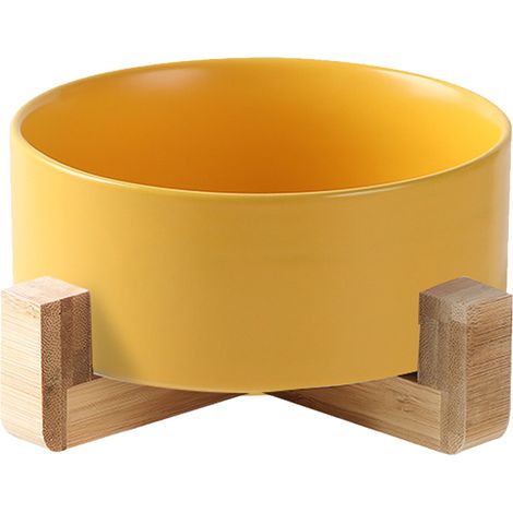Gamelle en céramique pour chien et chat avec support, ensemble de gamelles modernes, mignonnes et lestées pour chats et chiens (1/5)